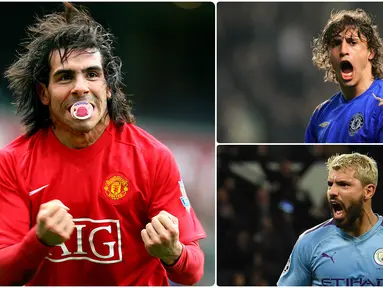 Kabar merapatnya Lionel Messi ke Manchester City semakin santer terdengar. Jika benar terjadi, Messi dipastikan menjadi pemain asal Argentina yang bisa meraih kesuksesan di kompetisi Premier League. Berikut 5 pemain Argentina yang sukses di Premier League. (kolase foto AFP)