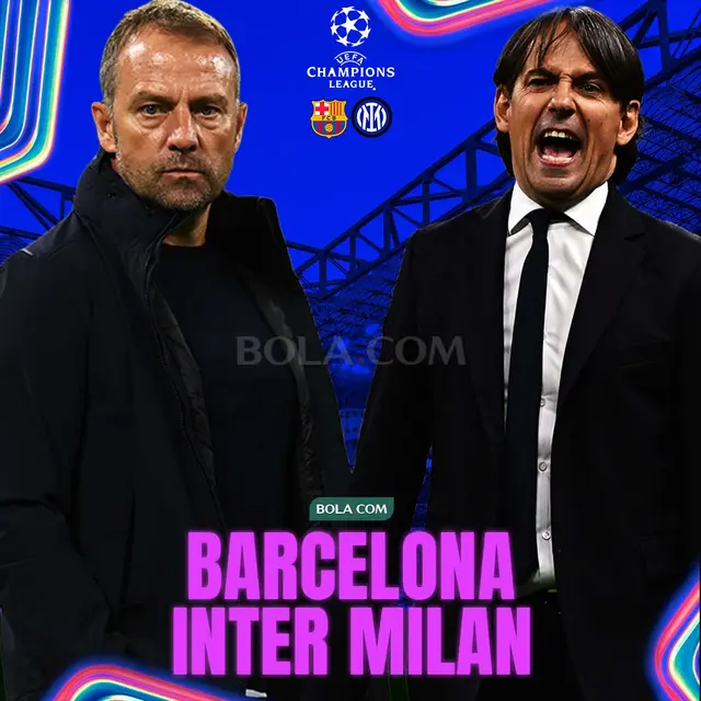 Liga Champions - Barcelona Vs Inter Milan - Duel Pelatih: Hansi Flick Vs Simone Inzaghi