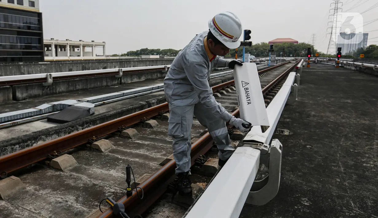 Sistem ini digunakan karena lebih cocok untuk kereta berkecepatan tinggi. (Liputan6.com/Angga Yuniar)