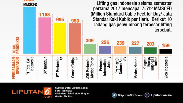 Infografis Ladang Gas