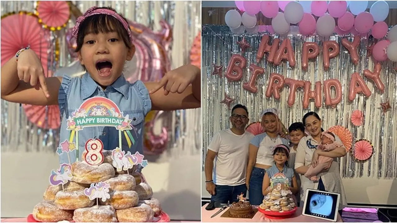 Potret Perayaan Ulang Tahun Ke-8 Syanala, Anak Ketiga Mona Ratuliu dan Indra Brasco