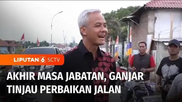 VIDEO: Ganjar Pranowo Tinjau Perbaikan Jalan di Ruas Pebatan-Rengaspendawa Brebes