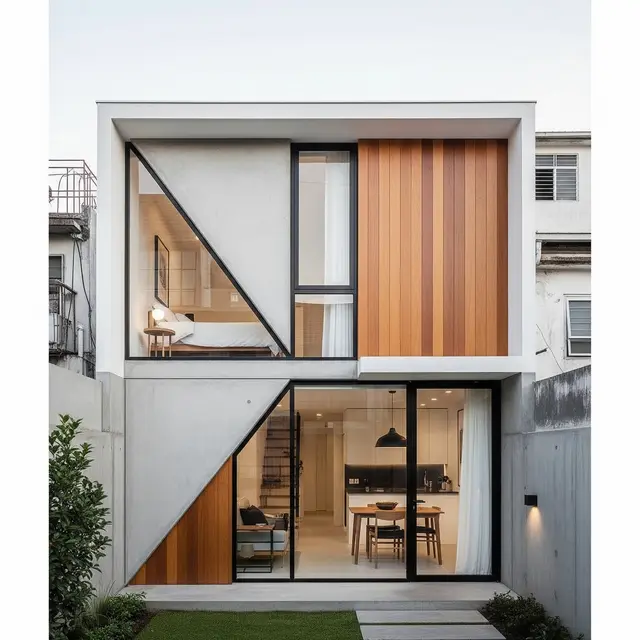 Inspirasi Rumah Kecil Dua Lantai