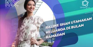 Tak banyak ambil kerjaan, Raline Shah Utamakan Keluarga di Bulan Ramadan.
