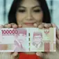 Bank Indonesia (BI) meluncurkan 11 uang rupiah Emisi 2016 dengan gambar pahlawan baru. (Liputan6.com/Fatkhur Rozaq)