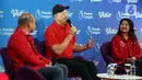 "Premier League menurut saya adalah liga sepak bola terbaik di dunia," tutur Peter Schmeichel dalam kunjungannya ke SCTV Tower, Senayan, Jakarta Pusat, Jumat (4/8/2023). (Liputan6.com/Johan Tallo)