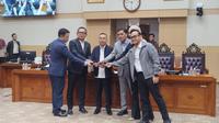 Rusdi Masse Mappasessu resmi ditetapkan menjadi Wakil Ketua Komisi III DPR RI menggantikan Ahmad Sahroni. (Liputan6.com/Delvira)