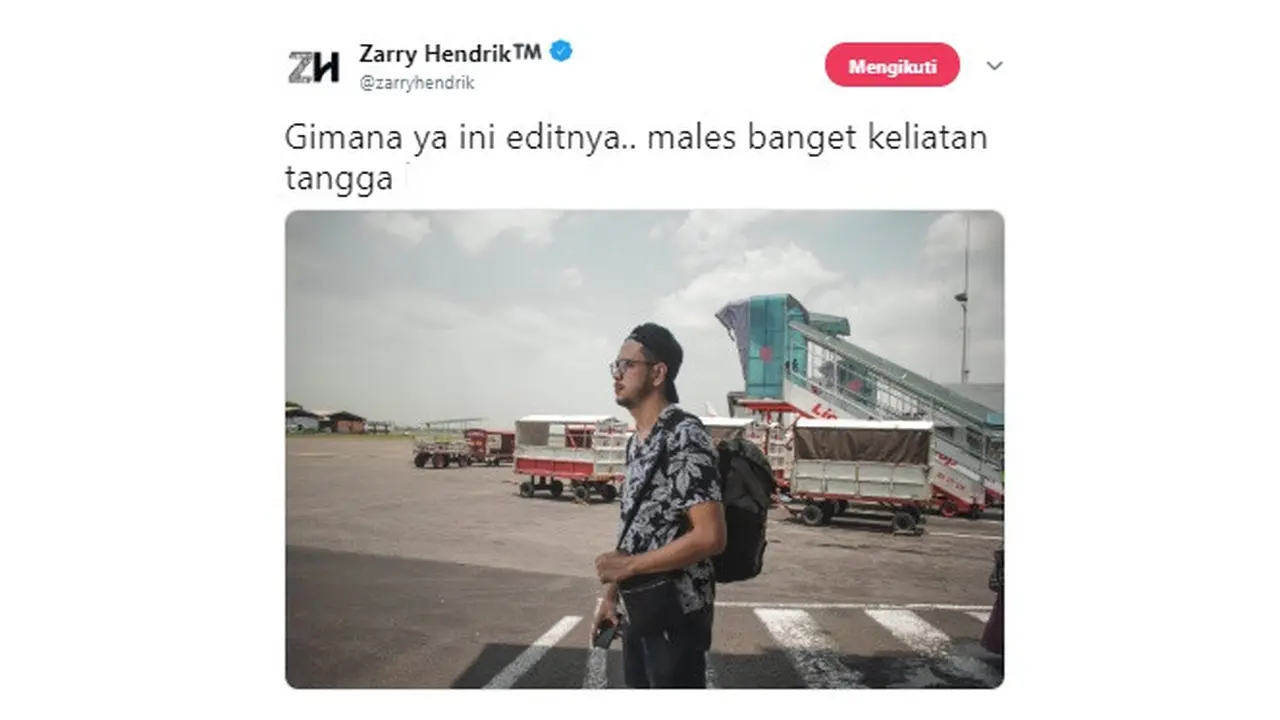 Editan kocak (Sumber: Twitter/zarryhendrik)