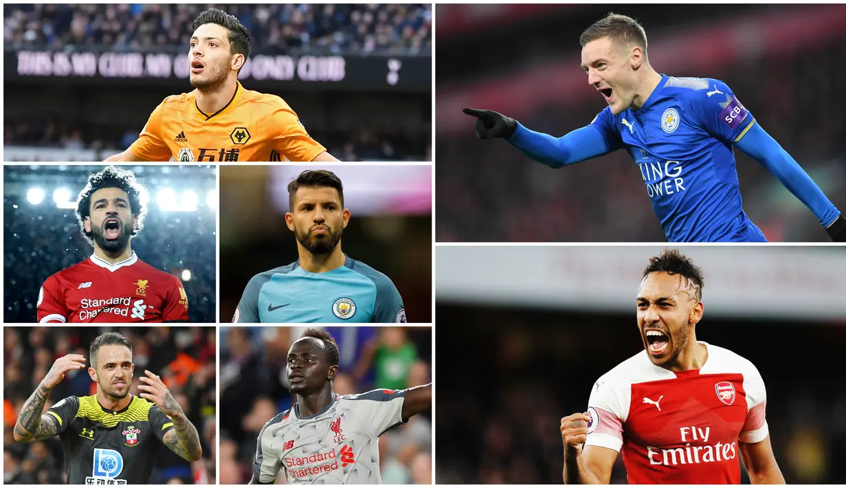 Berikut ini daftar top skor sementara Premier League. Jammy Vardy berada di puncak dengan koleksi 19 gol sementara Aubameyang menempati posisi ke dua dengan catatan 17 gol.