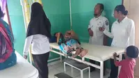 Korban penyiraman air panas yang mendapat perawatan intensif di rumah sakit Konawe Selatan, Kamis (1/11/2018). (Liputan6.com/Ahmad Akbar Fua)