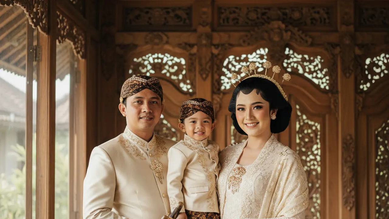 Cara Bikin Foto Keluarga Pakai Baju Adat Jawa di Google Gemini
