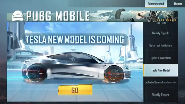 Tesla hadirkan pengalaman baru bagi pemain PUBG Mobile