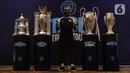Indonesia menjadi satu di antara negara yang dituju event bertajuk Treble Trophy Tour tersebut.  (Liputan6.com/Helmi Fithriansyah)