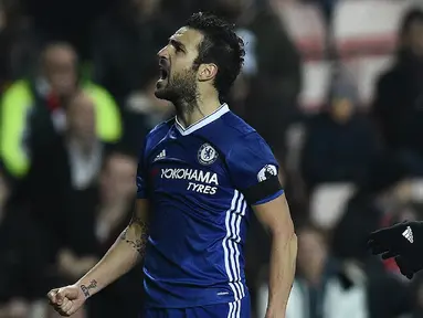 Chelsea meraih kemenangan 1-0 atas Sunderland dalam laga pekan ke-16 Premier League 2016-2017 di Stadium of Lights, Rabu (14/12/2016) waktu setempat. (AFP/Oli Scarff)