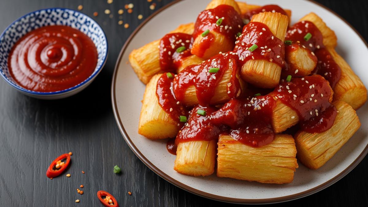 Resep Singkong Saus Gochujang Pedas Manis, Camilan Kekinian dengan Rasa Korea