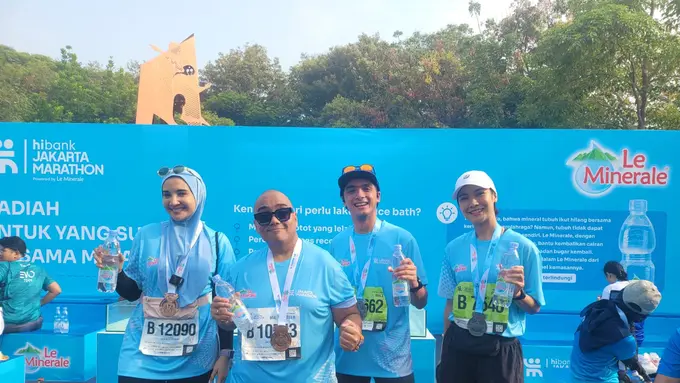 Ricky Harun menceritakan pengalaman saat ajang kompetisi lari, meski lelah tetap senang