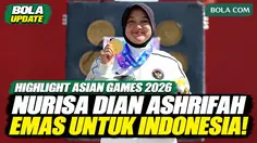 Momen Haru Pengalungan Medali Emas Nurisa Dian Ashrifah di Asian Games 2026