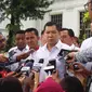 Ketua Umum Perindo Hary Tanoesoedibjo usai menemui Presiden Jokowi (Liputan6.com/ Hanz Jimenez Salim)