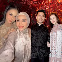 Lihat di sini tampilan kakak-adik ipar, Aurel Hermansyah-Aaliyah Massaid di pesta ulang tahun ke-50 Kris Dayanti. [@aurelie.hermansyah/@aaliyah.massaid].