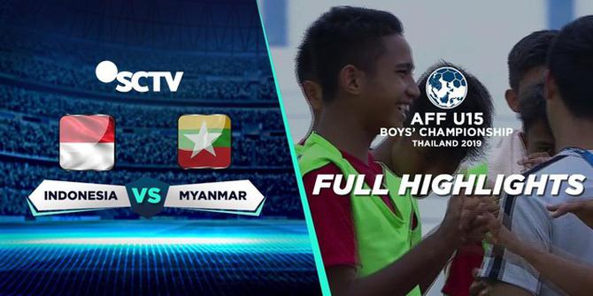 VIDEO: Highlights Piala AFF U-15 2019, Timnas Indonesia Vs Myanmar 5-0