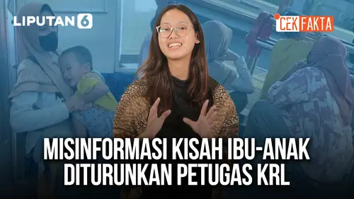 VIDEO CEK FAKTA: Misinformasi Ibu dan Anak Diusir Satpam KRL