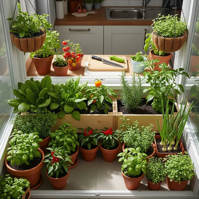 Kebun Mini Ramah Diabetes di Rumah (Image by Gemini AI)