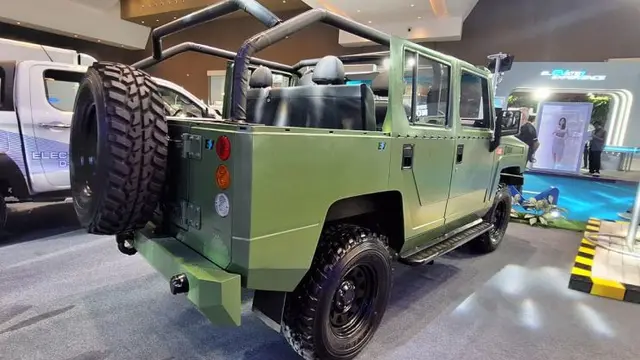 Perkenalkan Birawa, Jeep Militer Listrik MAB yang Mejeng di PEVS 2025 (Arief A/Liputan6.com)