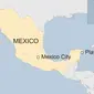 Lokasi penembakan di acara musik Meksiko. (BBC)