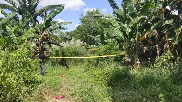 Lokasi penemuan mayat wanita tanpa busana di kebun kosong Depok (Dicky Agung Prihanto)