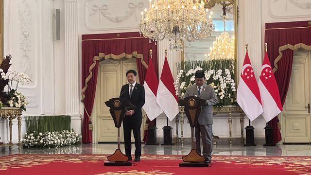 Prabowo Bertemu PM Singapura di Istana Jakarta