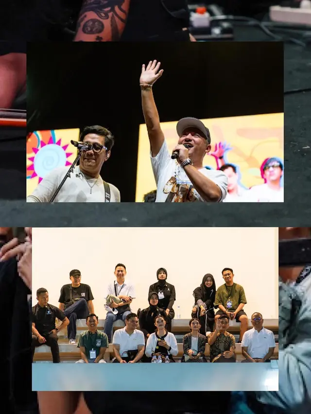 Jadi Vokalis, Ini 7 Momen Potret Gading Marten Manggung dengan Andre Taulany & Friends