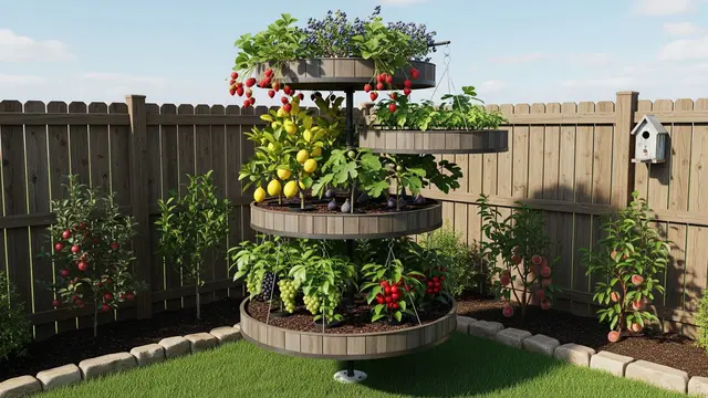 Desain Taman Buah Kecil di Pojok Pekarangan Rumah/Gemini AI