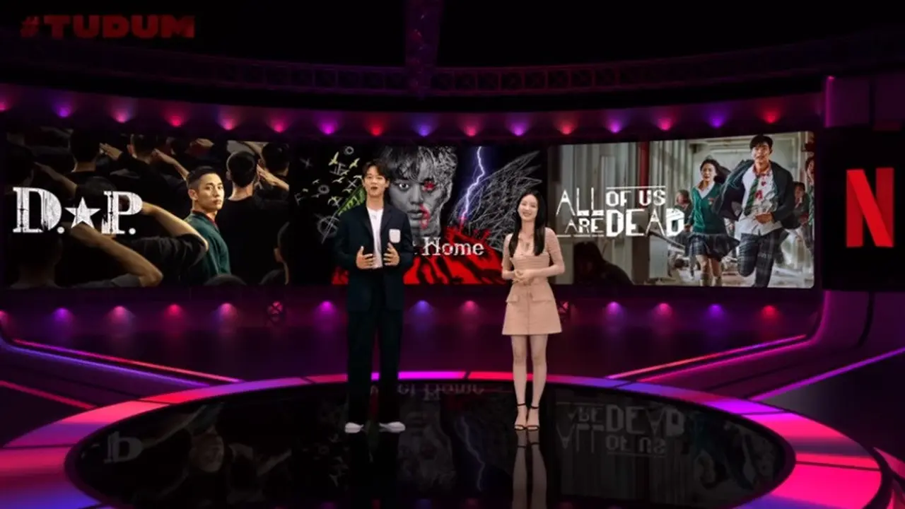 Tudum Korea 2022 dipandu oleh Choi Min Ho dan Cho Yi Hyun. (Foto: YouTube Netflix Indonesia)