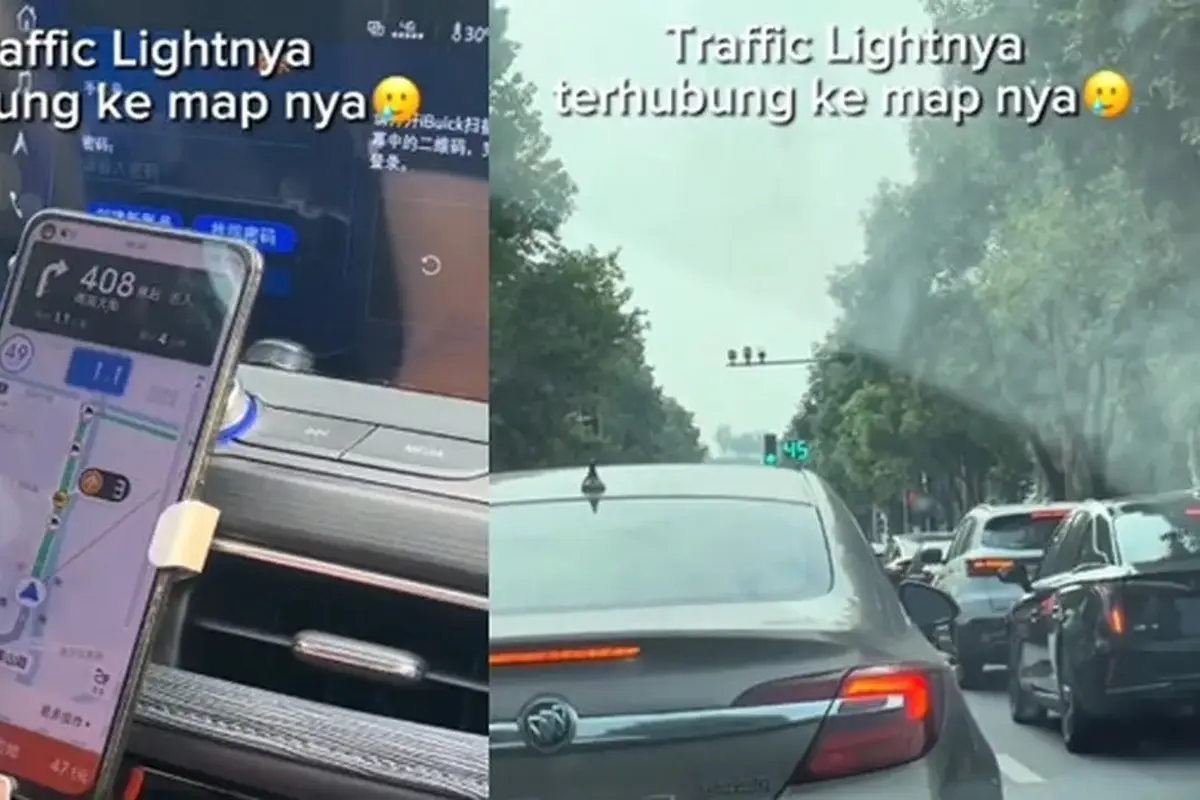 Canggih, Hitungan Mundur Lampu Lalu Lintas di Cina Tersambung ke Smartphone