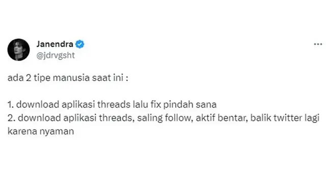 8 Cuitan Netizen Soal Aplikasi Threads Instagram Pesaing Twitter, Sudah Download?