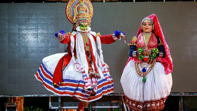 Ilustrasi Kathakali (India)