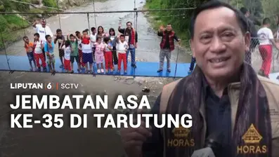 Setelah bertahun-tahun menanti jembatan baru, kini warga Desa Parbaju Toruan Tarutung, Tapanuli Utara, bisa kembali beraktivitas dengan mudah. Jembatan lama yang telah roboh dibangun kembali oleh Yayasan Pundi Amal Peduli Kasih.