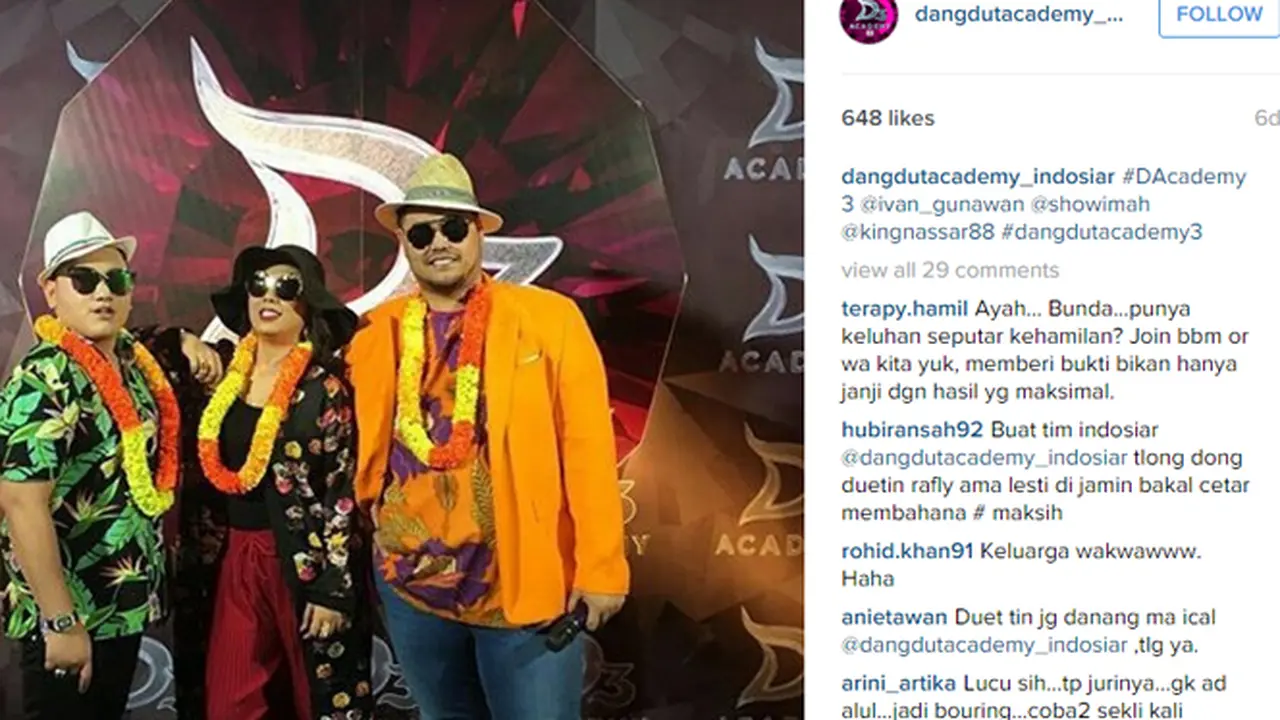 Babak 20 Besar Dangdut. Academy 3