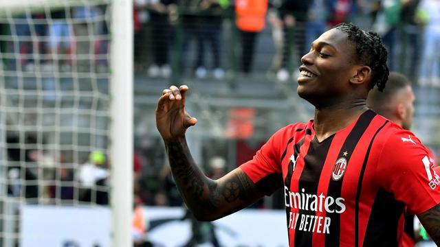 Foto: AC Milan Hampir Kepeleset, Gol Tunggal Rafael Leao Selamatkan AC Milan dari Tikungan Tetangga