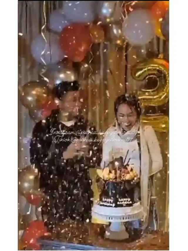 6 Potret Kejutan Romantis Denny Caknan di Ultah Happy Asmara ke-23, Meriah