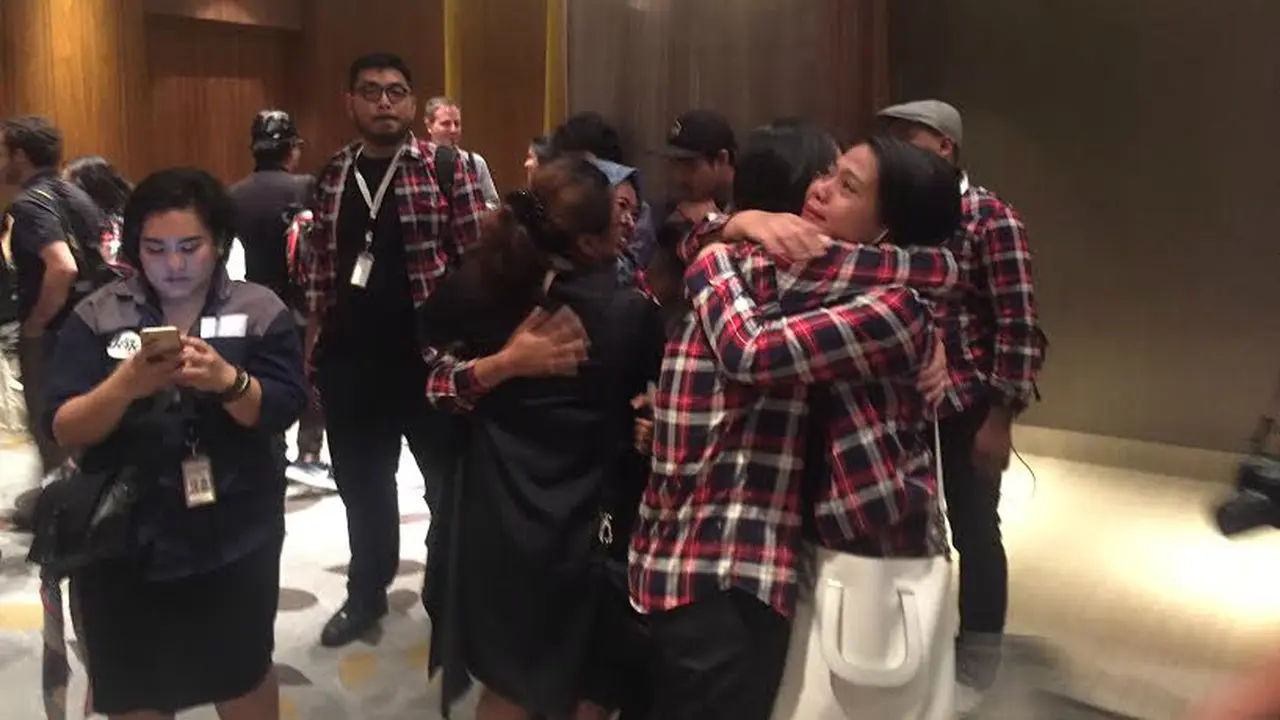 Pendukung Ahok - Djarot (Liputan6.com/ Delvira Chaerani Hutabarat)