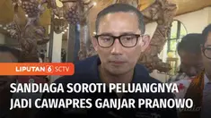 Merespons soal nasib hubungan PPP dengan PDIP, jika dirinya tak menjadi cawapres bagi Ganjar Pranowo, Sandiaga Uno menyerahkannya pada para pimpinan parpol. Sandiaga Uno mengaku kini hanya fokus pada tujuan yang menjadi slogan PPP, yakni menciptakan ...