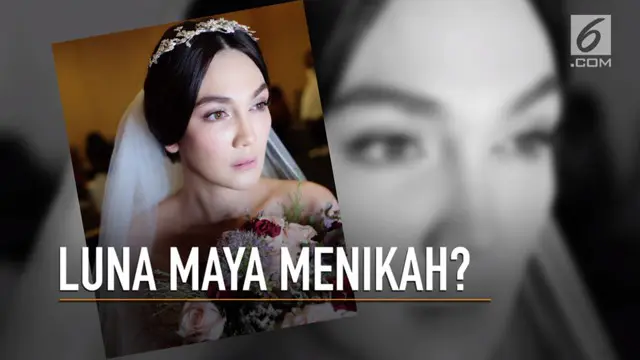 Luna Maya membuat jagat hiburan heboh lantaran foto-fotonya memakai gaun pengantin tersebar di dunia maya.