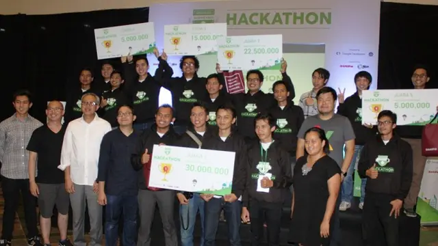 5 startup terbaik dari Hackathon Indonesia Android Kejar bersama dengan para dewan juri