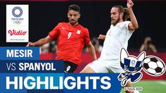 Berita video highlights pertandingan sepak bola putra Olimpiade Tokyo 2020 antara Mesir melawan Spanyol di Sapporo Dome, Kamis (22/7/2021) sore WIB.