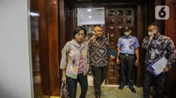 Rapat kerja ini dengan agenda Pengambilan Keputusan mengenai Asumsi Dasar dalam Pembicaraan Pendahuluan Rancangan Anggaran Pendapatan dan Belanja Negara (RAPBN) Tahun 2024. (Liputan6.com/Faizal Fanani)