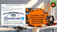 Penelusuran klaim cetak kupon undian panen hadiah Simpedes BRI.