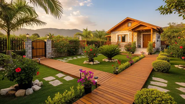 Ide Jalan Setapak Bergaya Resort/AI Generated