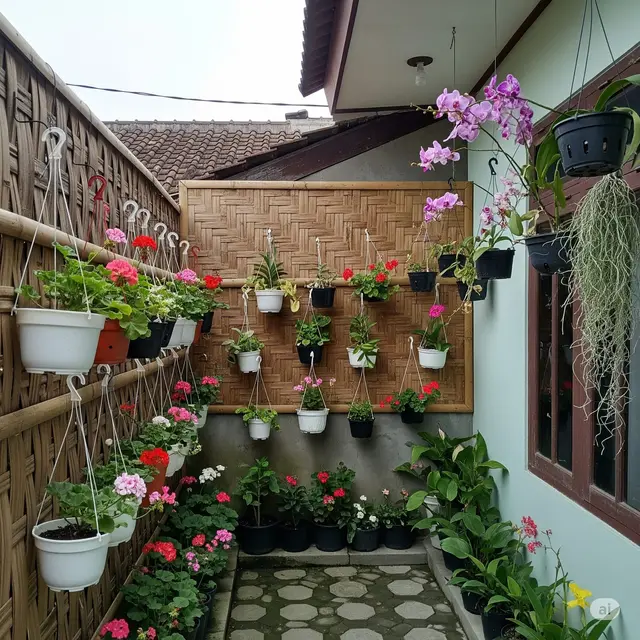 Halaman Rumah Sederhana Tapi Indah. Foto: Gemini