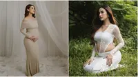 Aaliyah Massaid vs Mahalini ungkap kehamilan. (dok. Instagram @aaliyah.massaid fotografer&nbsp;@fordem.co @mahaliniraharja)